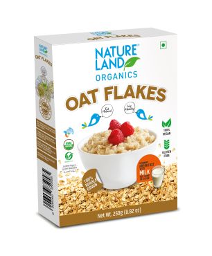 Natureland Organic Oat Flakes, 250 g